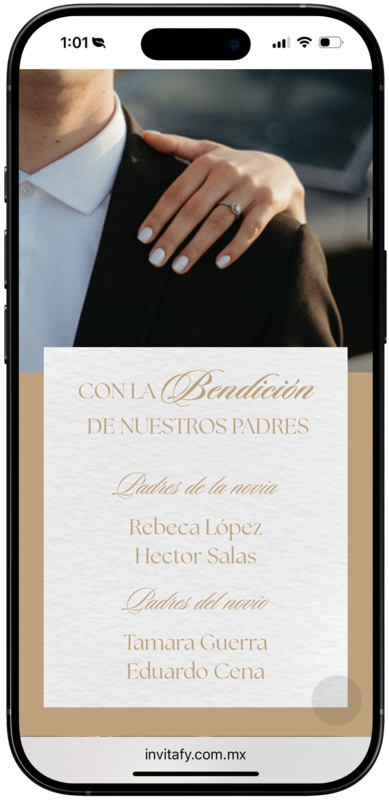 Invitación Premium Elegance - Ejemplo 1
