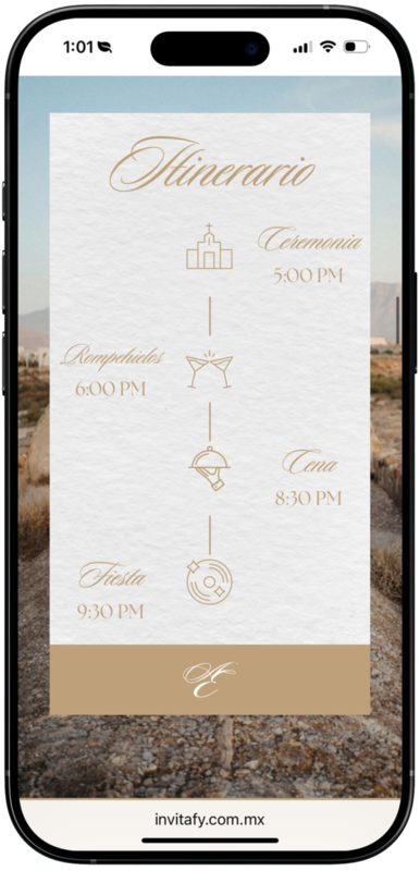 Invitación Premium Elegance - Ejemplo 2